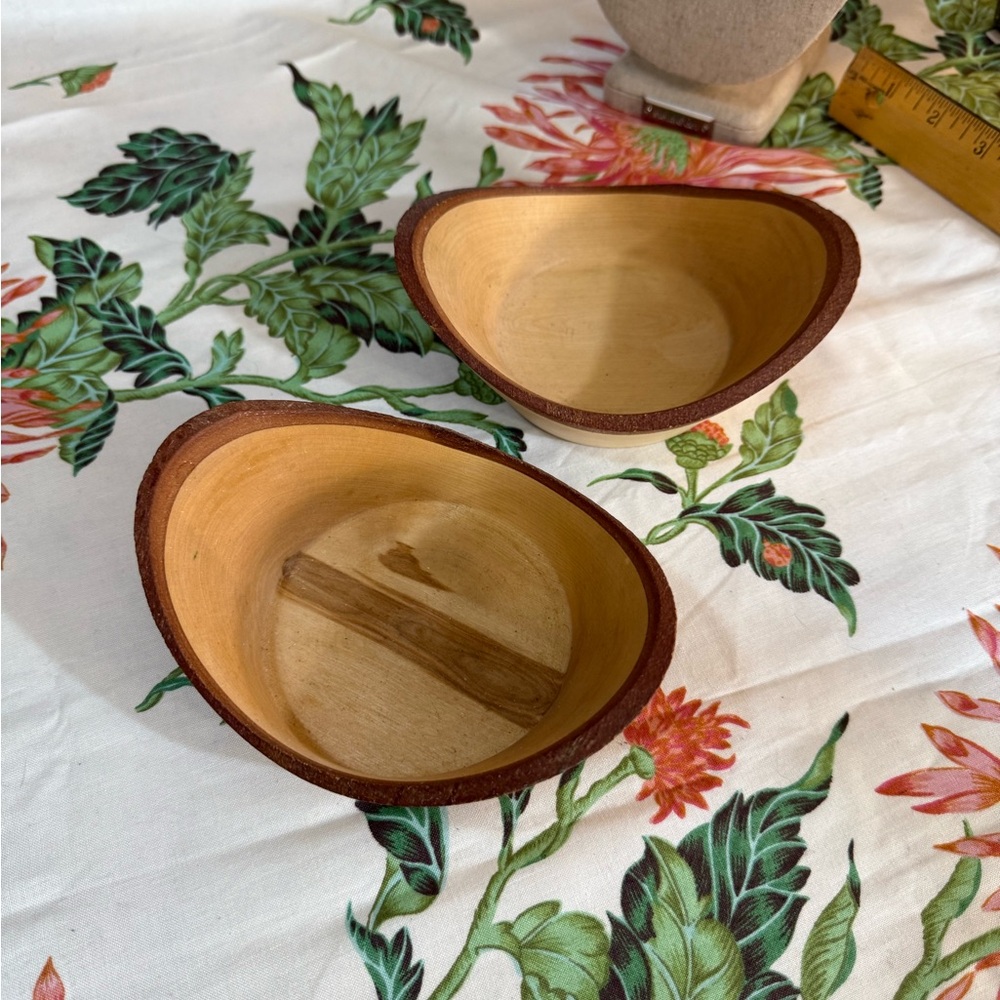 Handcrafted Wood Trinket Bowls